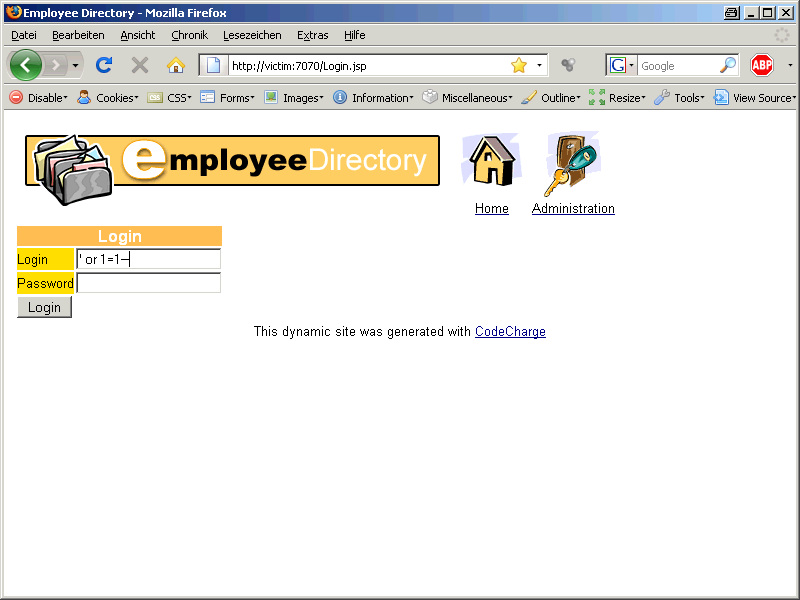 Oracle SQL Injection Picture 5